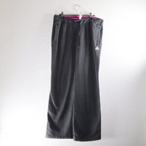 Adidas - Grey & Pink Sweat Pants (Men's Large)